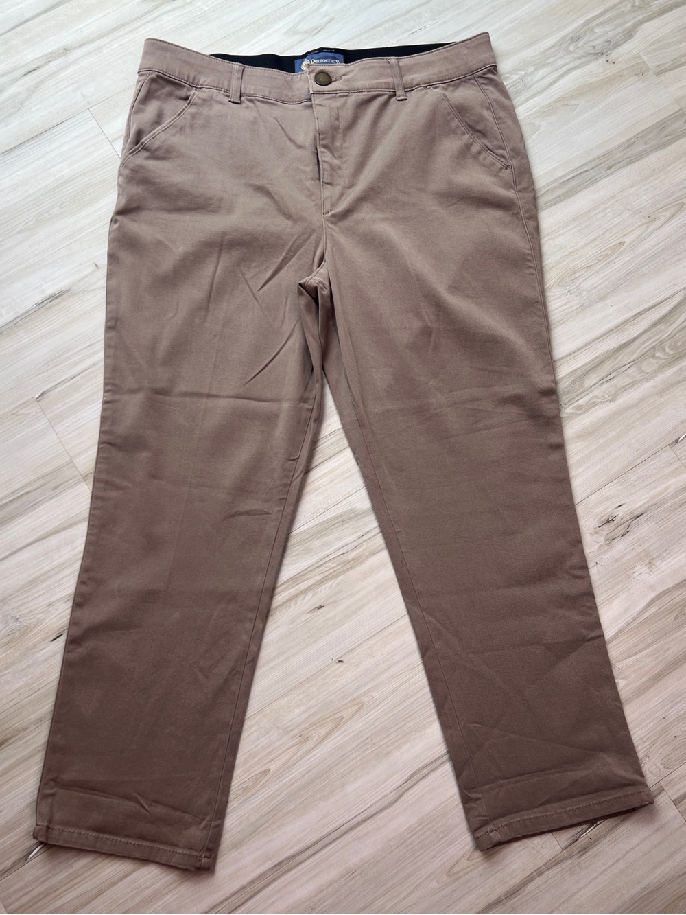 Democracy “Ab”solution Straight Leg Ankle Chino Pants | Size 16 | Mushroom Brown